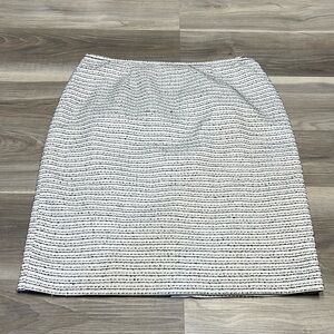 Calvin Klein white and silver skirt size 14